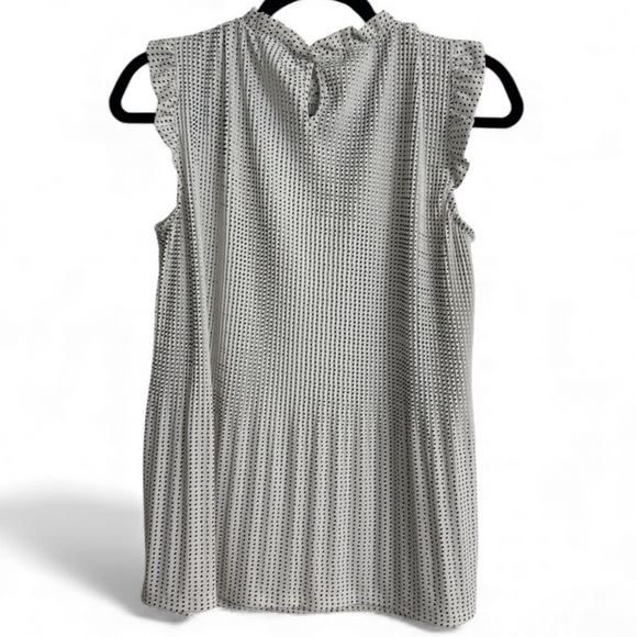 Adrianna Papell Sleeveless Polka Dot Blouse - Picture 2 of 4